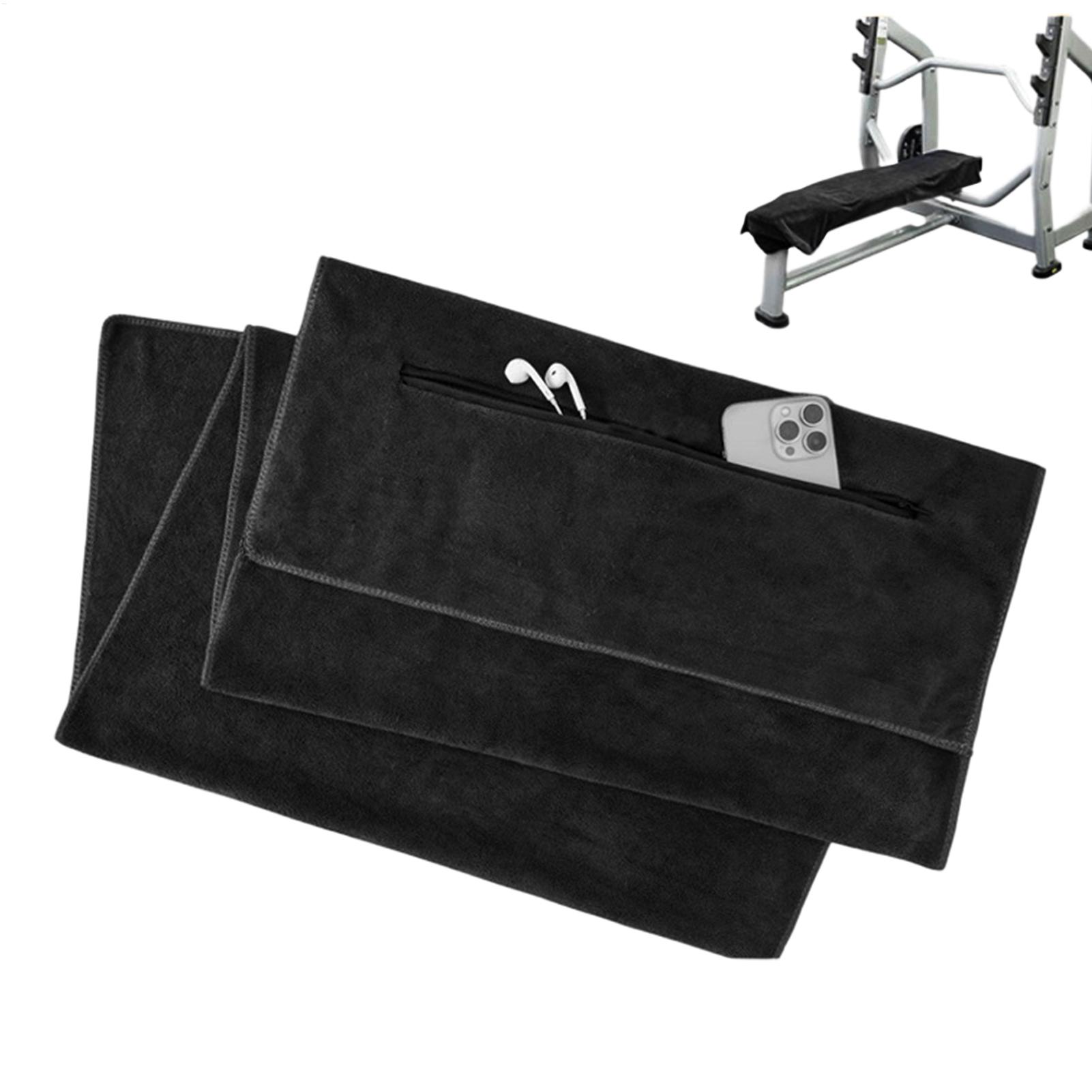 Golf Towel - ผ้าขนหนูสำหรับออกกำลังกาย ไมโครไฟเบอร์ ดูดซับน้ำได้ดี ผ้าแห้งเร็ว พร้อมกระเป๋าซิป สำหรับฝึกซ้อม