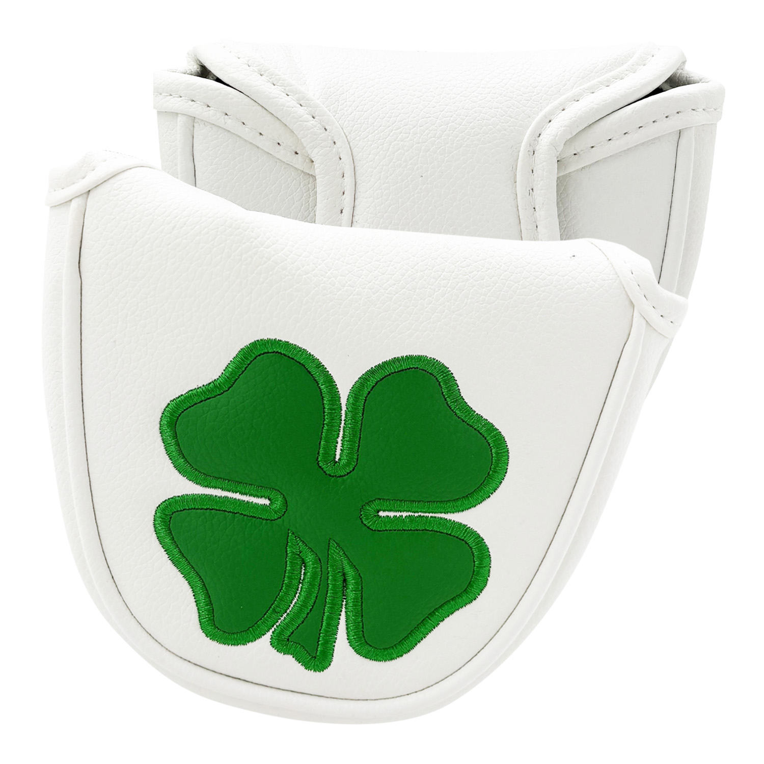 Golf Putter - ปลอกหุ้มหัวพัตเตอร์ 1 ชิ้น, ปลอกหุ้มพัตเตอร์ลาย 'โคลเวอร์', อุปกรณ์ป้องกันไม้กอล์ฟ