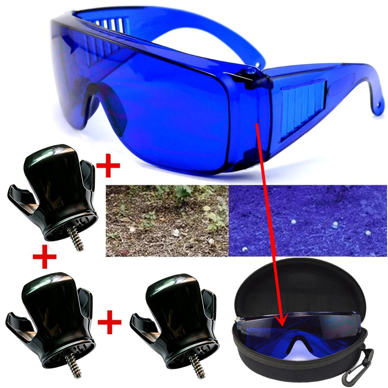 Golf Putter - แว่นตาค้นหาลูกกอล์ฟ, อุปกรณ์ค้นหาลูกกอล์ฟ + ที่เก็บลูกกอล์ฟแบบ 3 ง่าม,