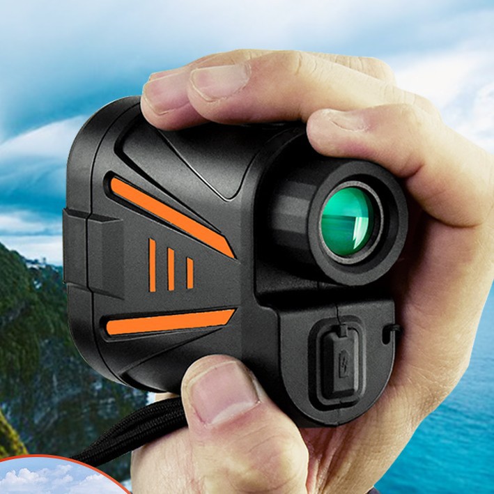 Golf Rangefinder - เครื่องวัดระยะเลเซอร์กอล์ฟความแม่นยำสูงแบบชาร์จไฟได้ อุปกรณ์เสริมสำหรับการเล่นกอล์ฟกลางแจ้งแบบพกพา