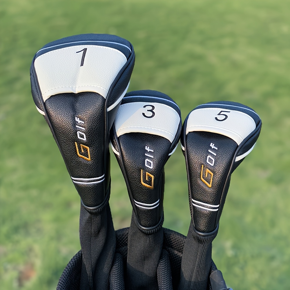 Golf Driver - 1 ชิ้น/3 ชิ้น ปลอกหุ้มหัวไม้กอล์ฟ - ปลอกหุ้มหัวไม้ไดรเวอร์,