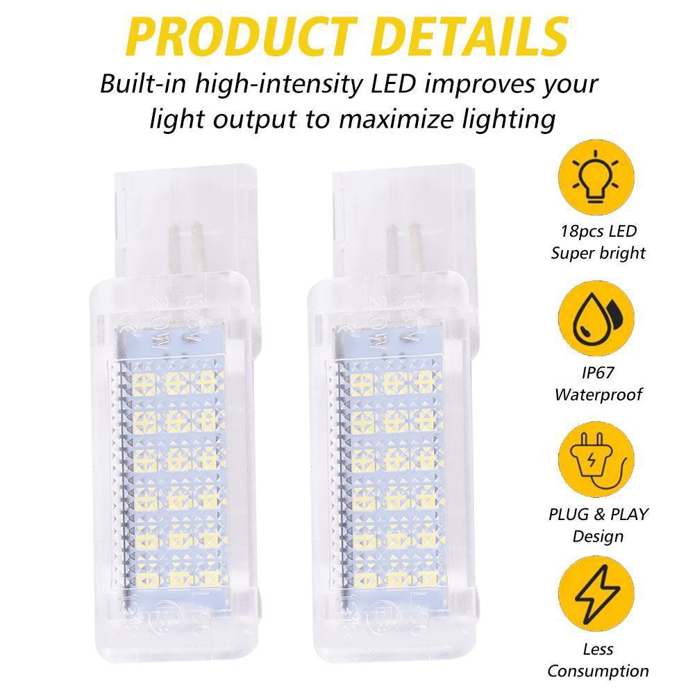 Golf Gloves - ไฟ LED ในรถยนต์ ไฟส่องพื้นที่วางเท้า ไฟกล่องเก็บของ ไฟท้ายรถ