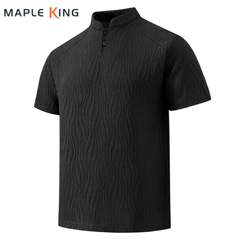 เสื้อเชิ้ตเฮนลีย์ผู้ชายลายเปลื - Golf Tees บทวิจารณ์และราคา