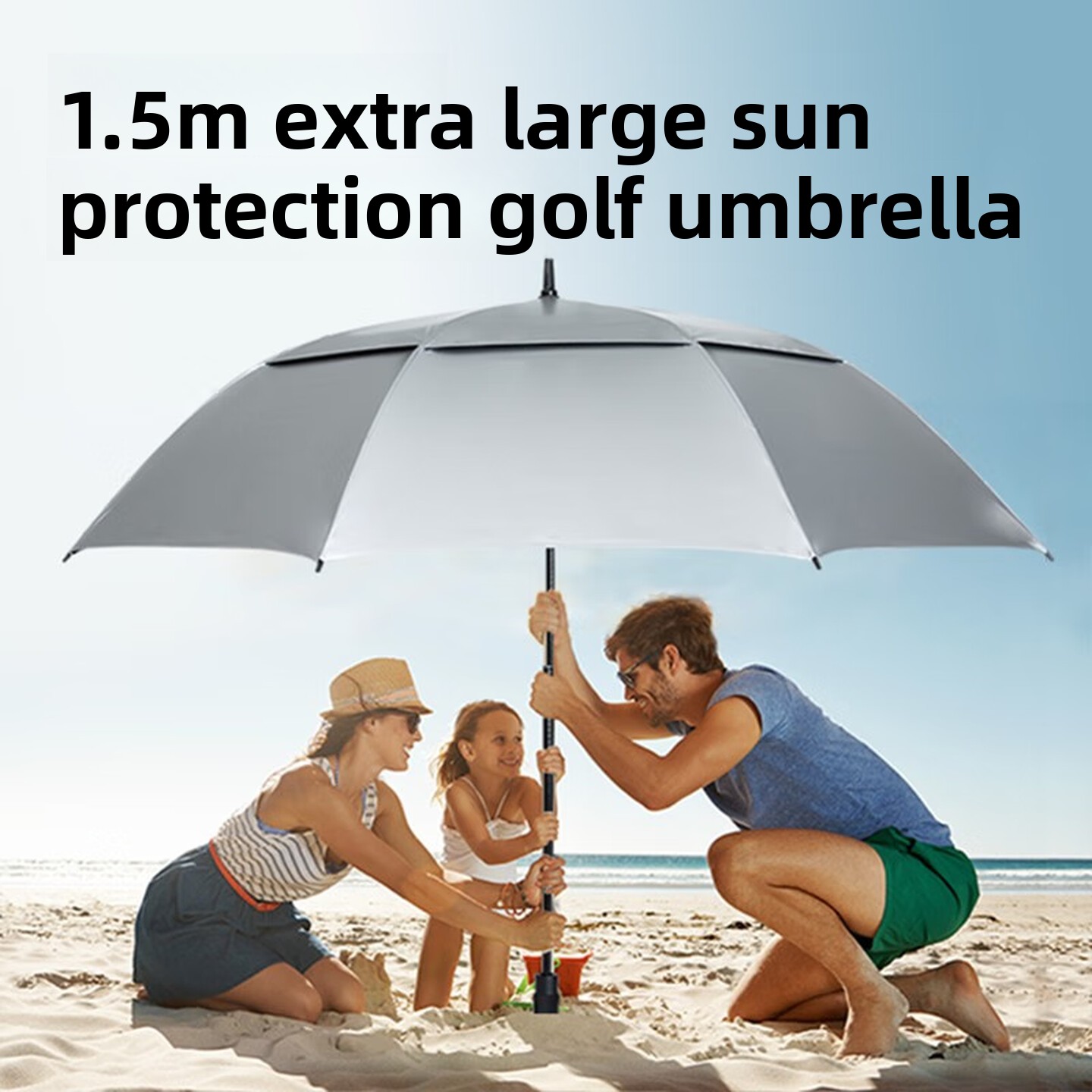 ร่มกอล์ฟขนาดใหญ่ ด้ามจับยาว ป้ - Golf Umbrella Large บทวิจารณ์และราคา