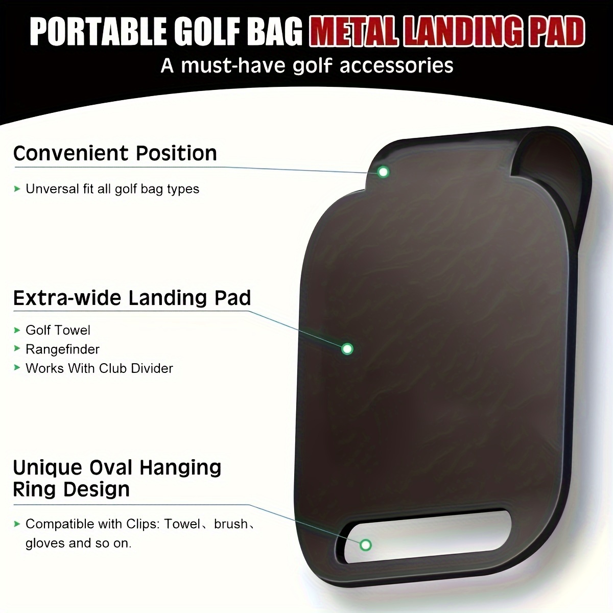 แม่เหล็กถุงกอล์ฟ Landing Pad ( - Golf Rangefinder บทวิจารณ์และราคา