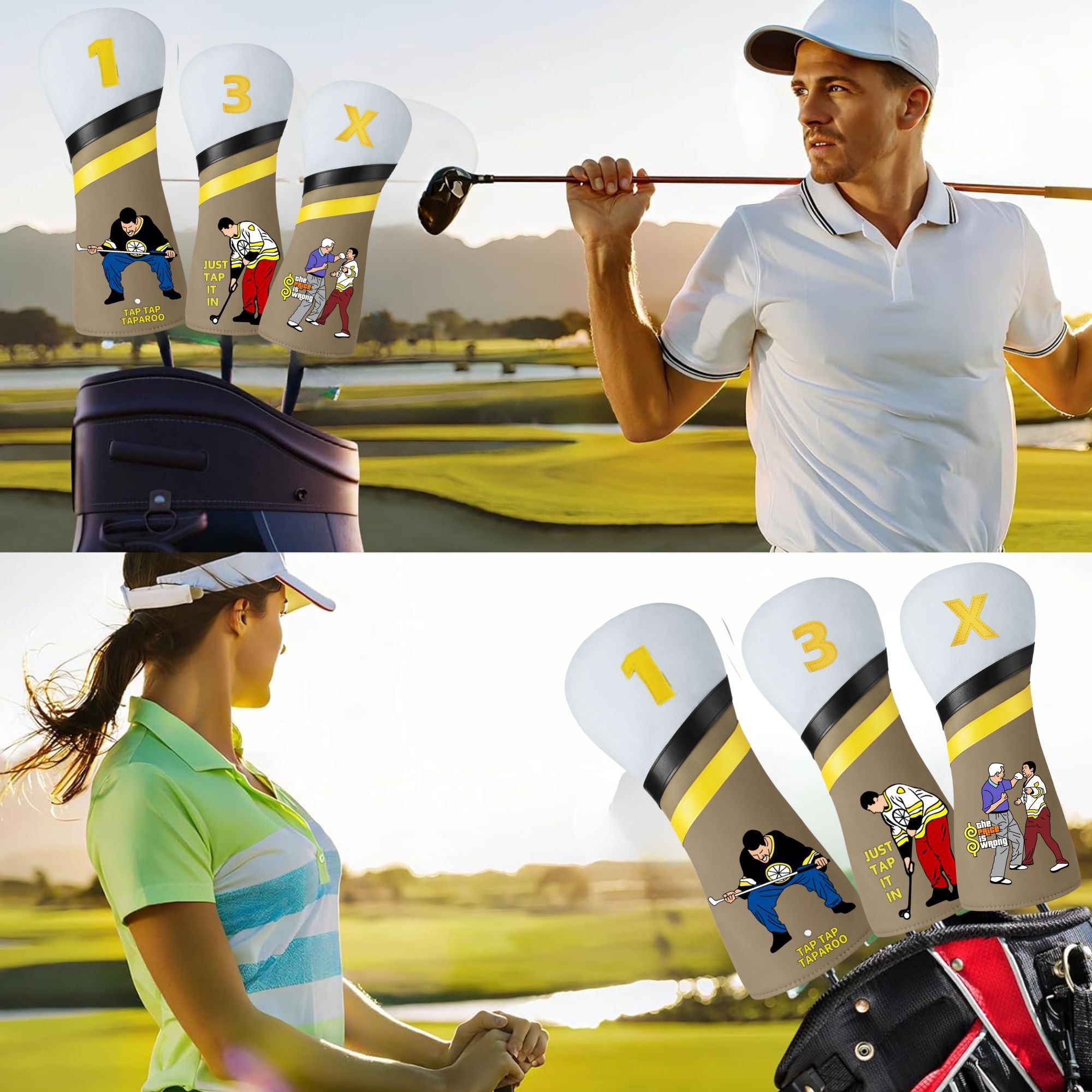 ปลอกคลุมไม้กอล์ฟลายตลกๆ สำหรับ - Golf Driver บทวิจารณ์และราคา